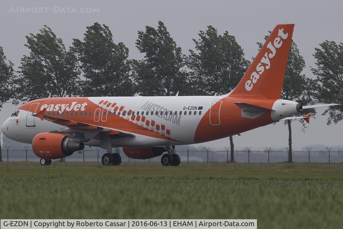G-EZDN, 2008 Airbus A319-111 C/N 3569, Schiphol