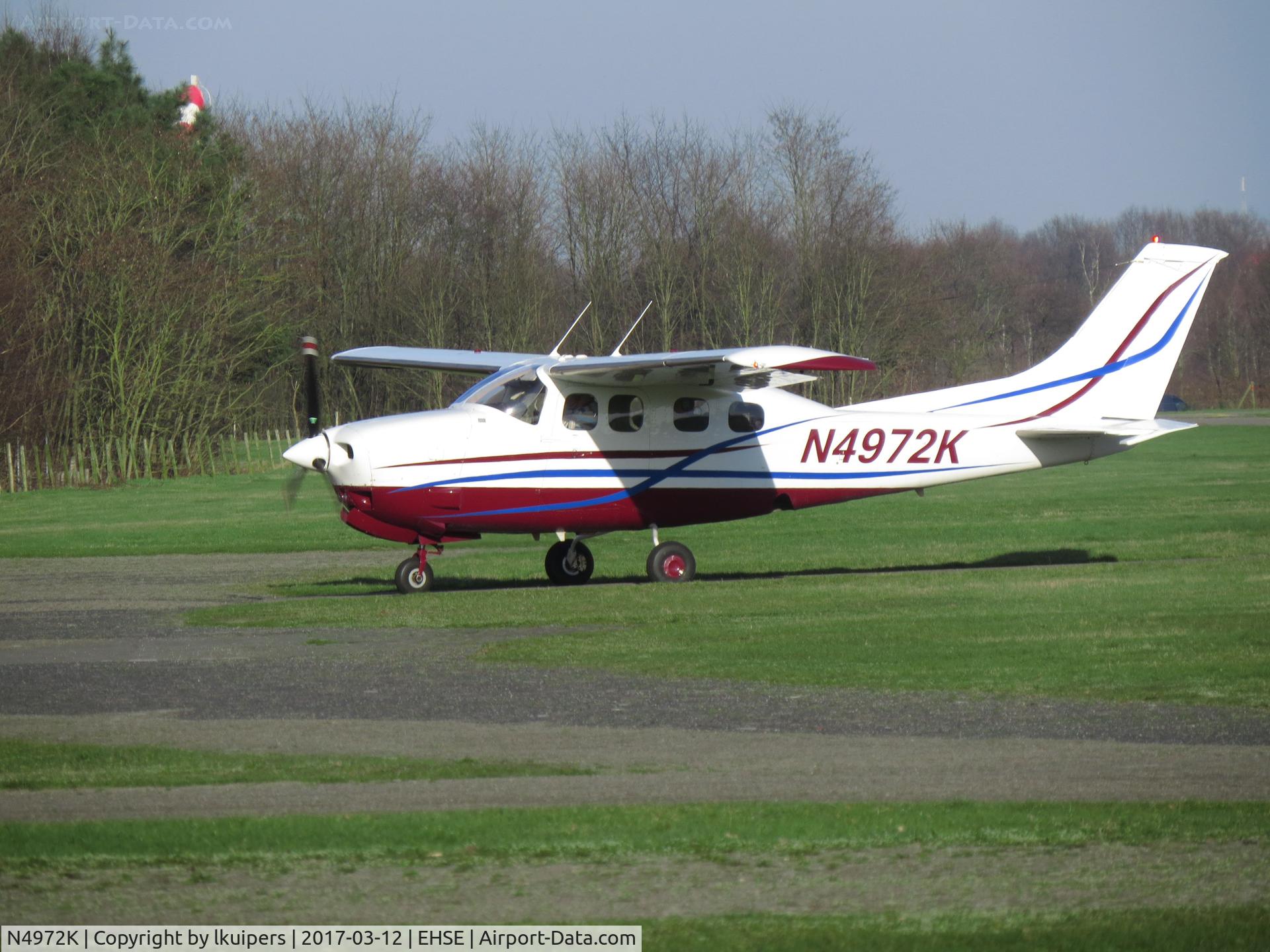 N4972K, 1979 Cessna P210N Pressurised Centurion C/N P210-00388, on a sunny Sunday afternoon at Breda international Airport