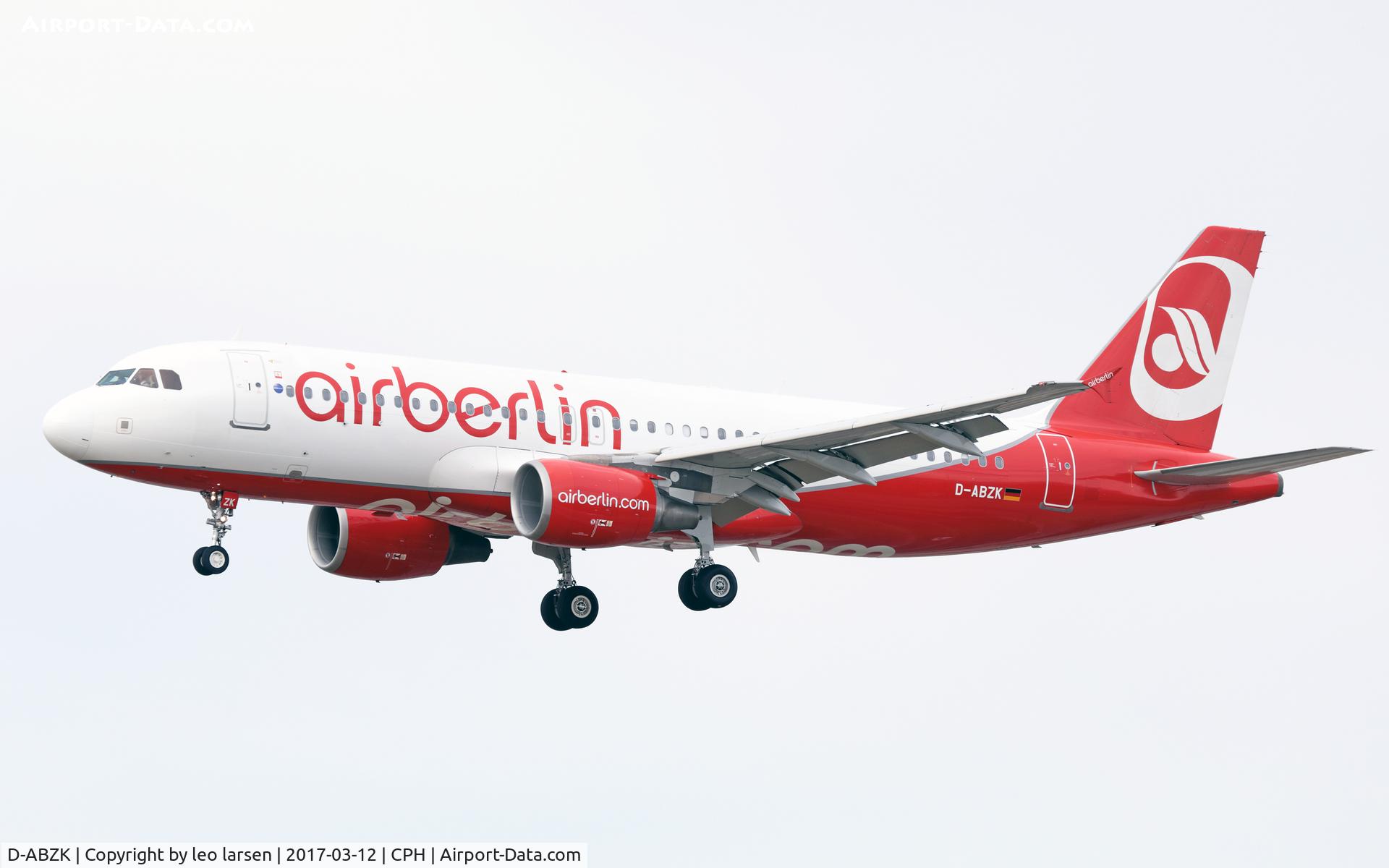 D-ABZK, 2007 Airbus A320-216 C/N 3213, Copenhagen 12.3.2017