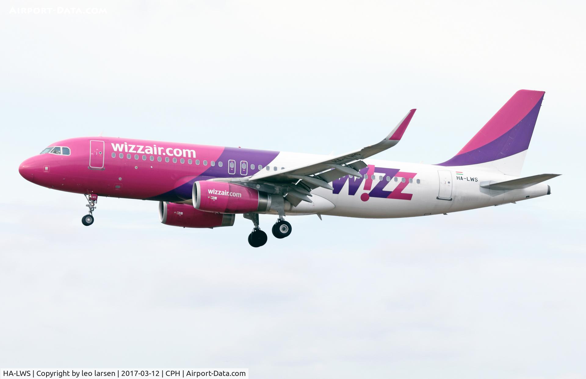 HA-LWS, 2013 Airbus A320-232 C/N 5608, Copenhagen 12.3.2017