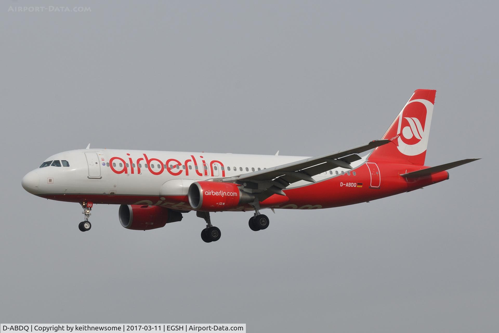 D-ABDQ, 2007 Airbus A320-214 C/N 3121, Arriving for paintwork.