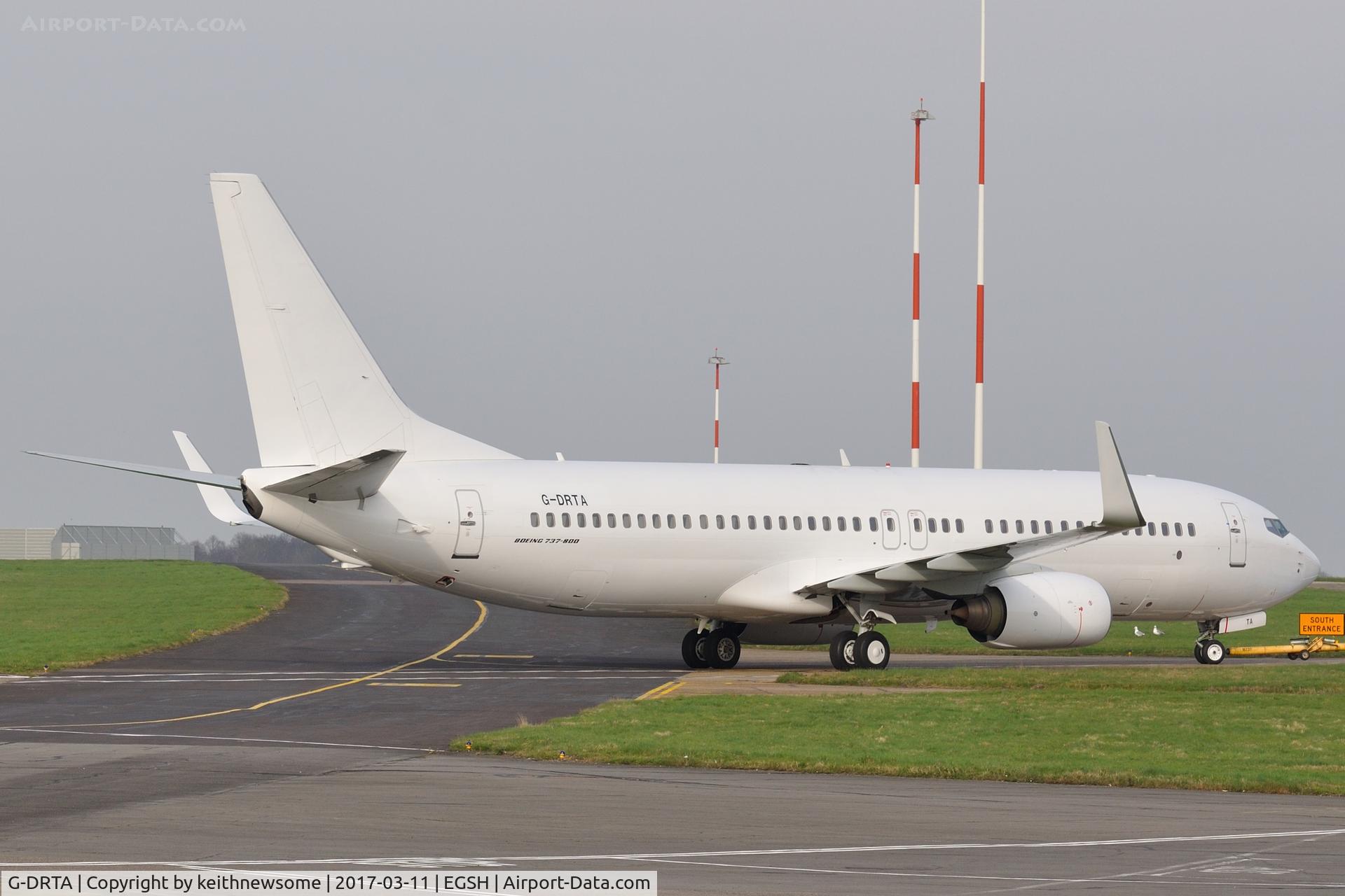 G-DRTA, 2004 Boeing 737-85P C/N 33972, Towed into storage.