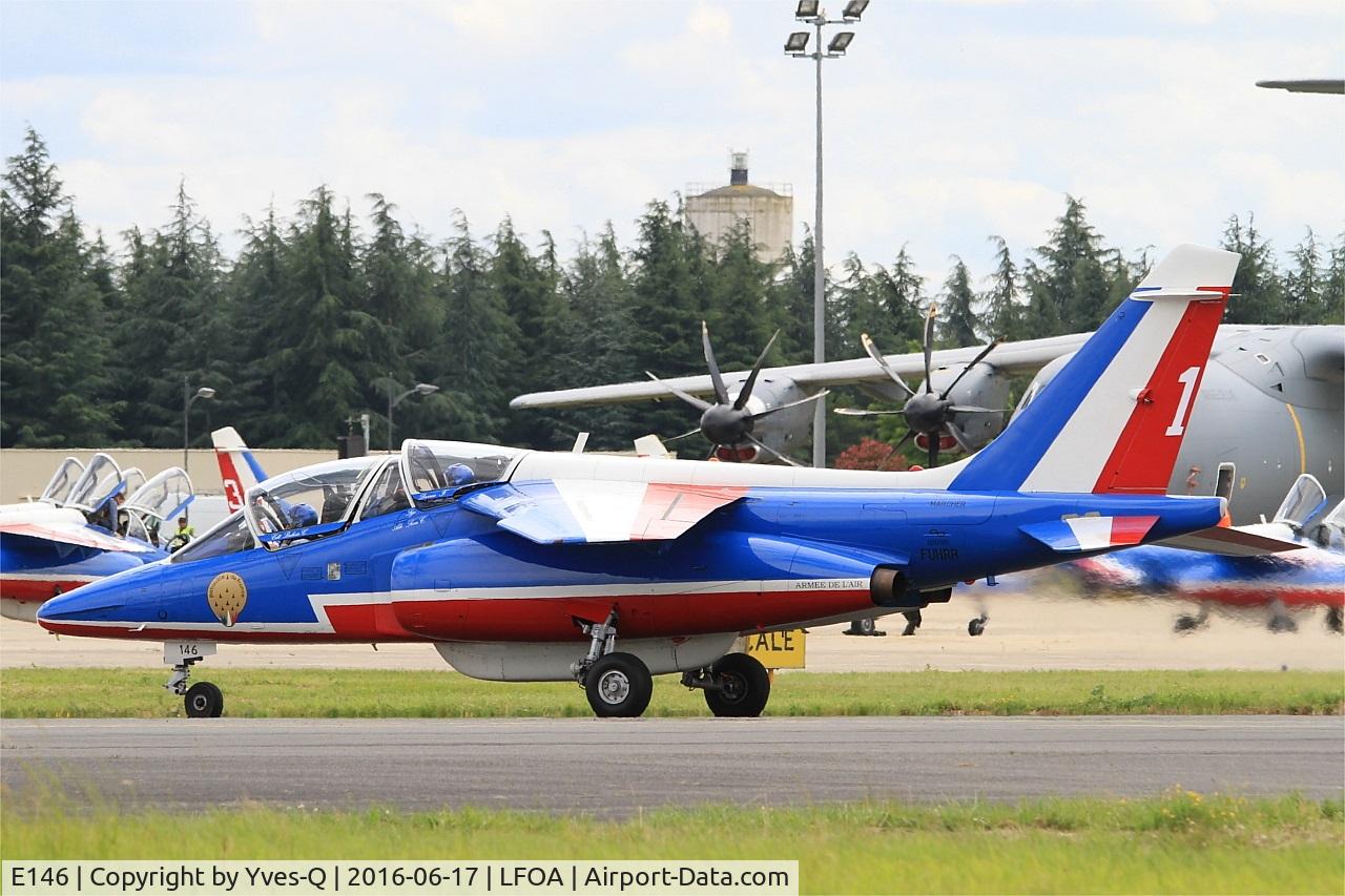 E146, Dassault-Dornier Alpha Jet E C/N E146, Dassault-Dornier Alpha Jet E (F-UHRR), Leader of Patrouille de France 2016, Taxiing, Avord Air Base 702 (LFOA) Open day 2016