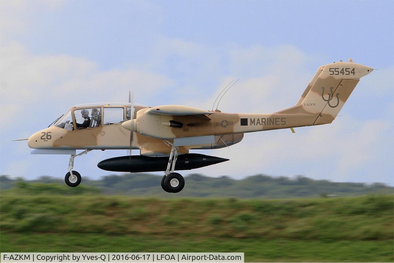 F-AZKM, 1971 North American OV-10B Bronco C/N 338-9 (305-65), North American OV-10B Bronco, On final rwy 24, Avord Air Base 702 (LFOA) Open day 2016