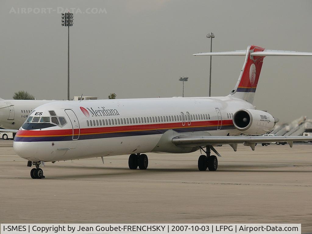 I-SMES, 1991 McDonnell Douglas MD-82 (DC-9-82) C/N 49902, Meridiana at CDG T3