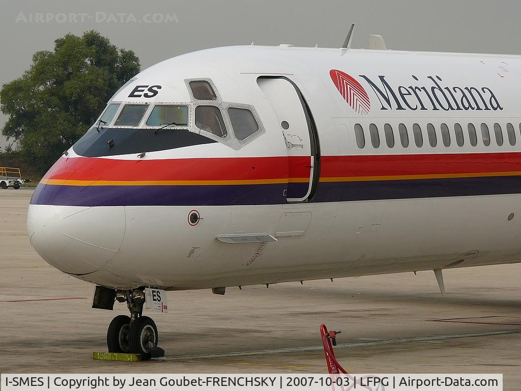I-SMES, 1991 McDonnell Douglas MD-82 (DC-9-82) C/N 49902, Meridiana at CDG T3