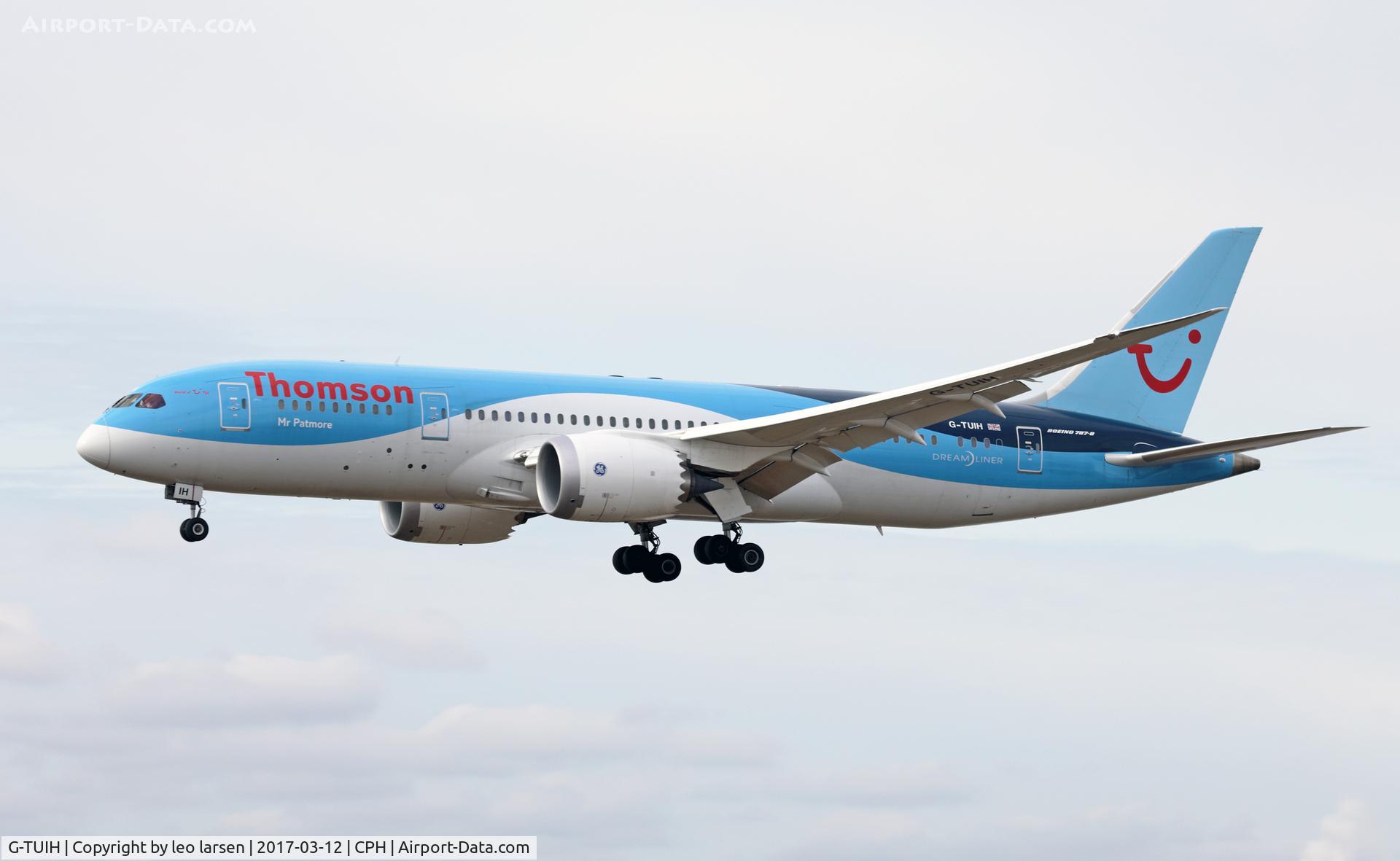 G-TUIH, 2015 Boeing 787-8 Dreamliner C/N 37229, Copenhagen 12.3.2017