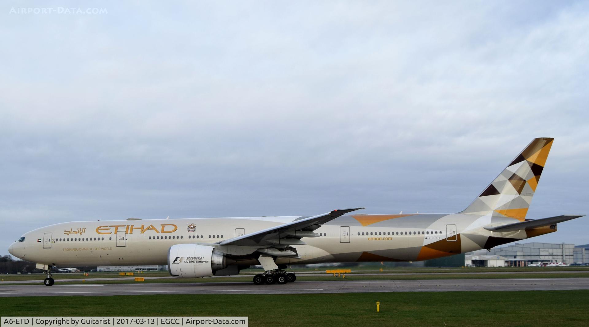A6-ETD, 2006 Boeing 777-3FX/ER C/N 34600, At Manchester