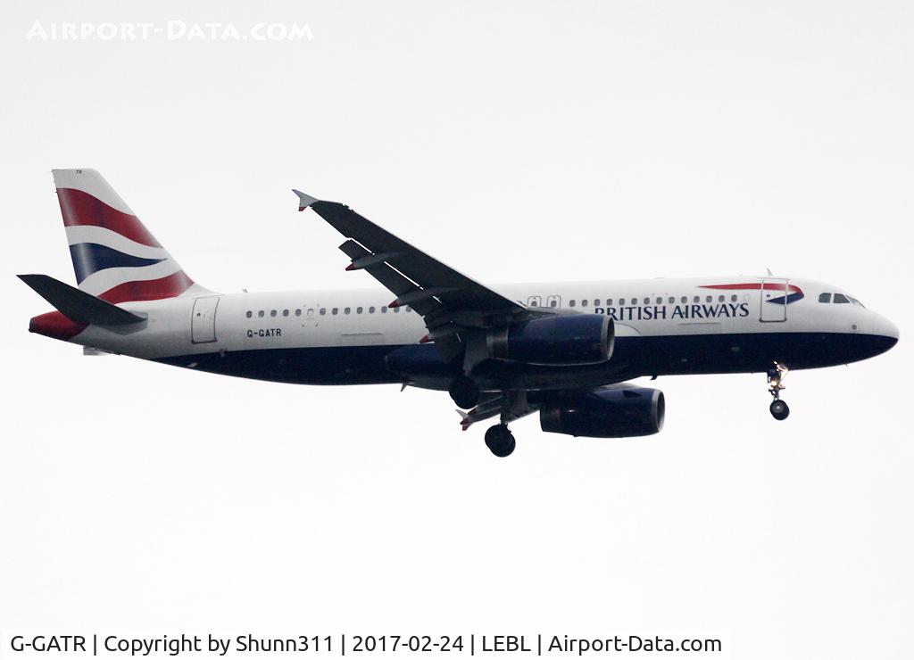 G-GATR, 2002 Airbus A320-232 C/N 1771, Landing rwy 07L