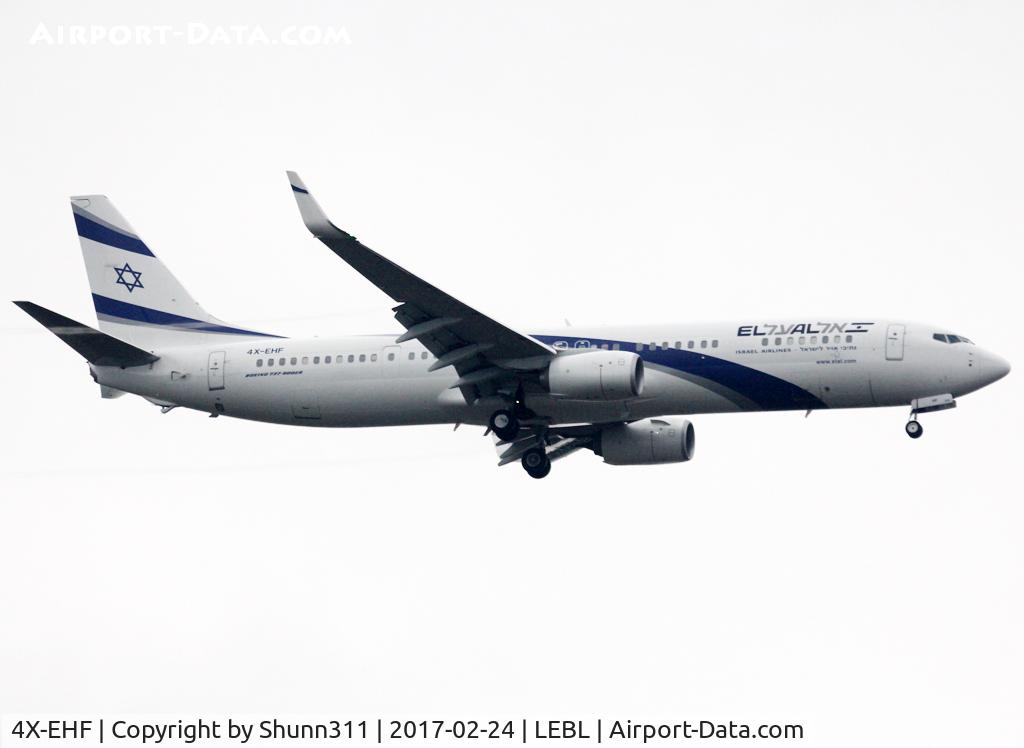 4X-EHF, 2016 Boeing 737-958/ER C/N 41557, Landing rwy 07L