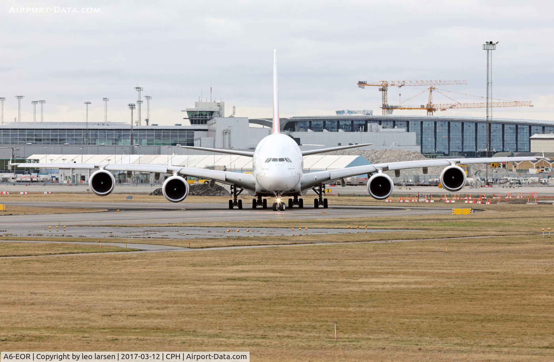 A6-EOR, 2015 Airbus A380-861 C/N 202, Copenhagen 12.3.2017