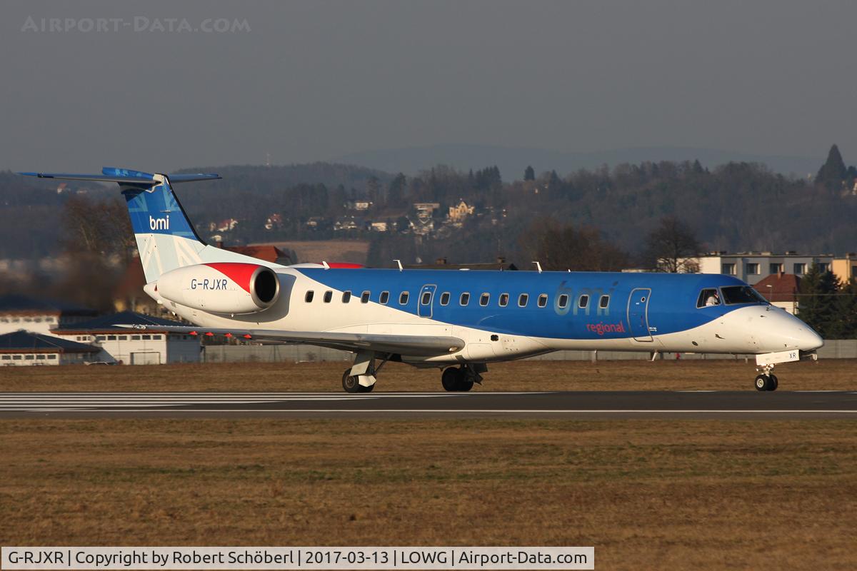 G-RJXR, 1998 Embraer EMB-145EP (ERJ-145EP) C/N 145070, G-RJWR @ LOWG