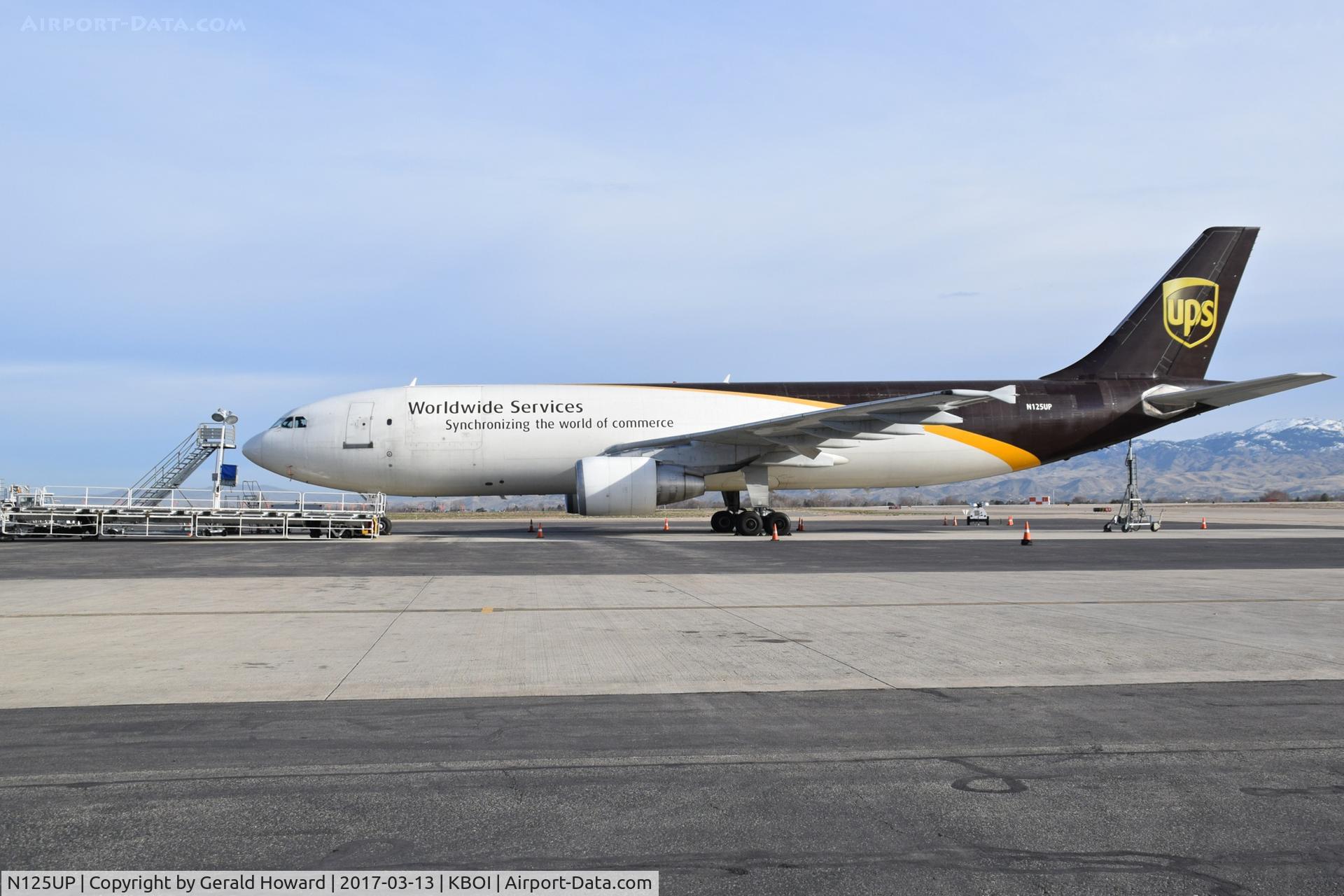 N125UP, 2000 Airbus A300F4-622R(F) C/N 0809, Parked on the UPS ramp awaiting tomorrows freight.