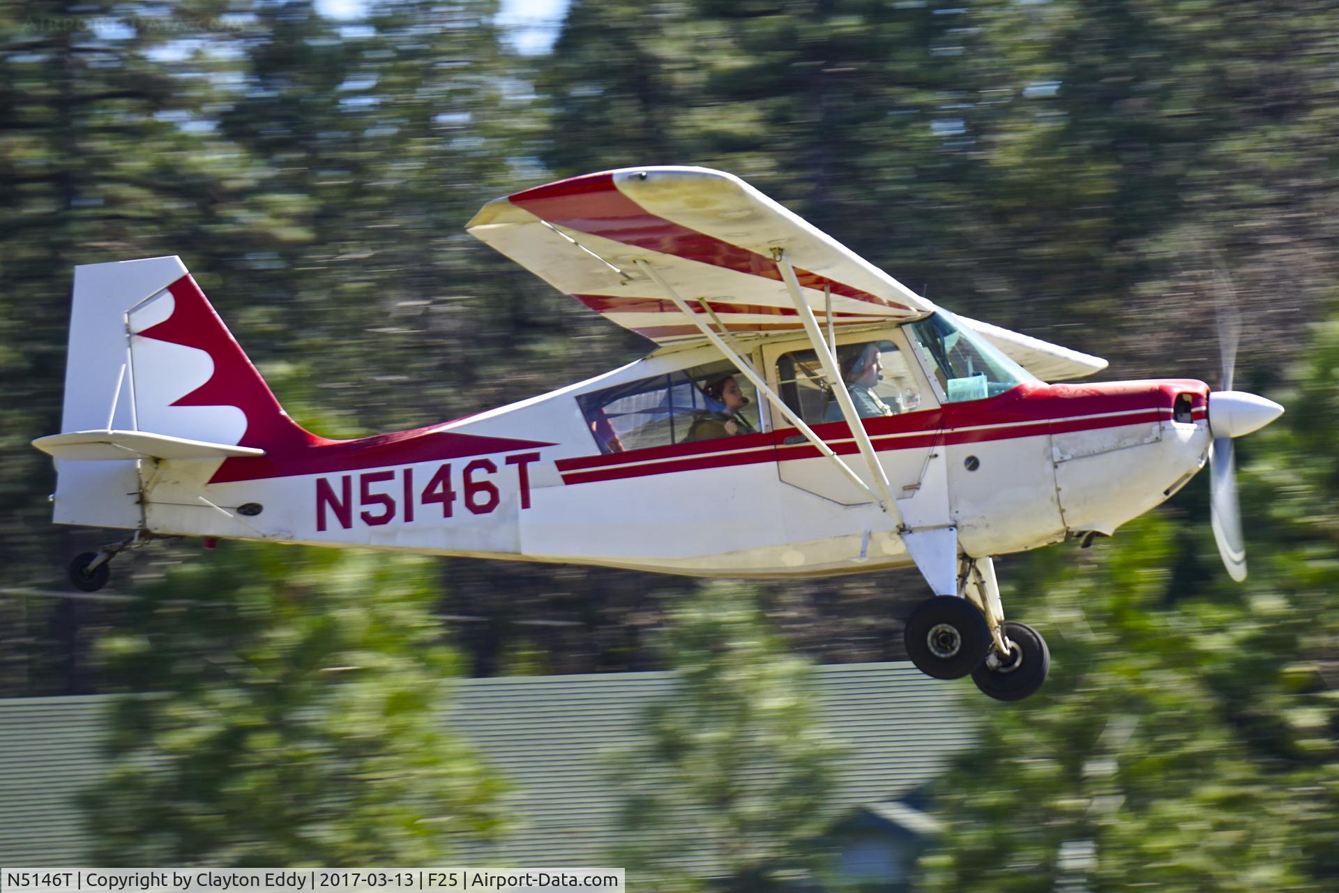 N5146T, 1966 Champion 7ECA Citabria C/N 118, Brownsville Airport California 2017.