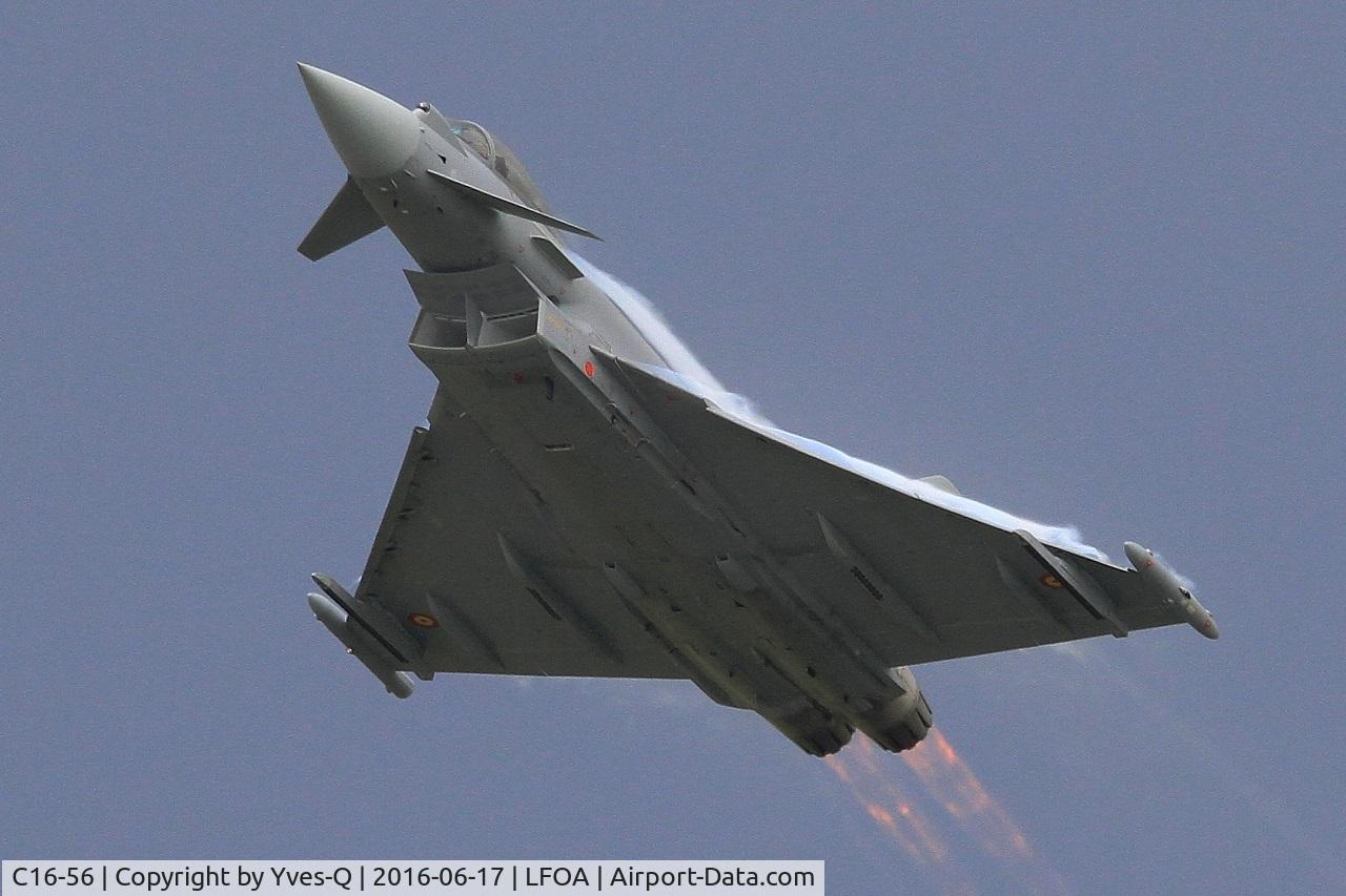 C16-56, Eurofighter EF-2000 Typhoon S C/N SS038, Spanish Air Force Eurofighter EF-2000 Typhoon S,On display, Avord Air Base 702 (LFOA) Open day 2016