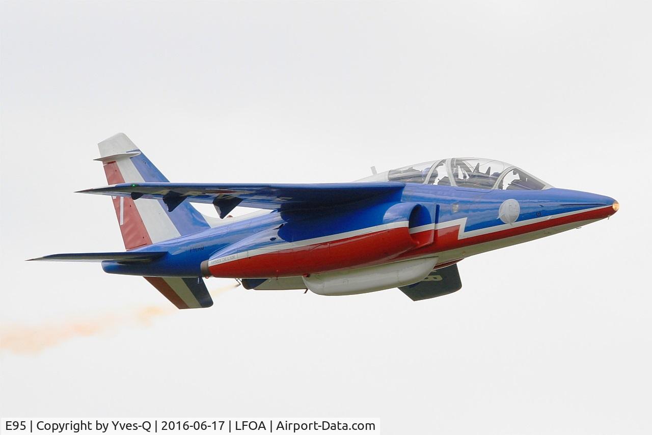 E95, Dassault-Dornier Alpha Jet E C/N E95, Dassault-Dornier Alpha Jet E (F-TERQ), Athos 07 of Patrouille de France 2016, Avord Air Base 702 (LFOA) Open day 2016