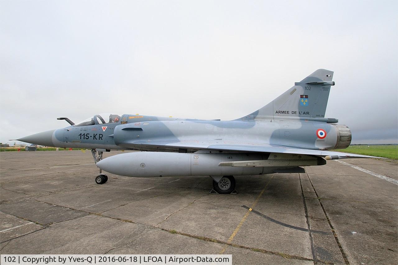 102, Dassault Mirage 2000C C/N 365, Dassault Mirage 2000C, Static display, Avord Air Base 702 (LFOA) Open day 2016