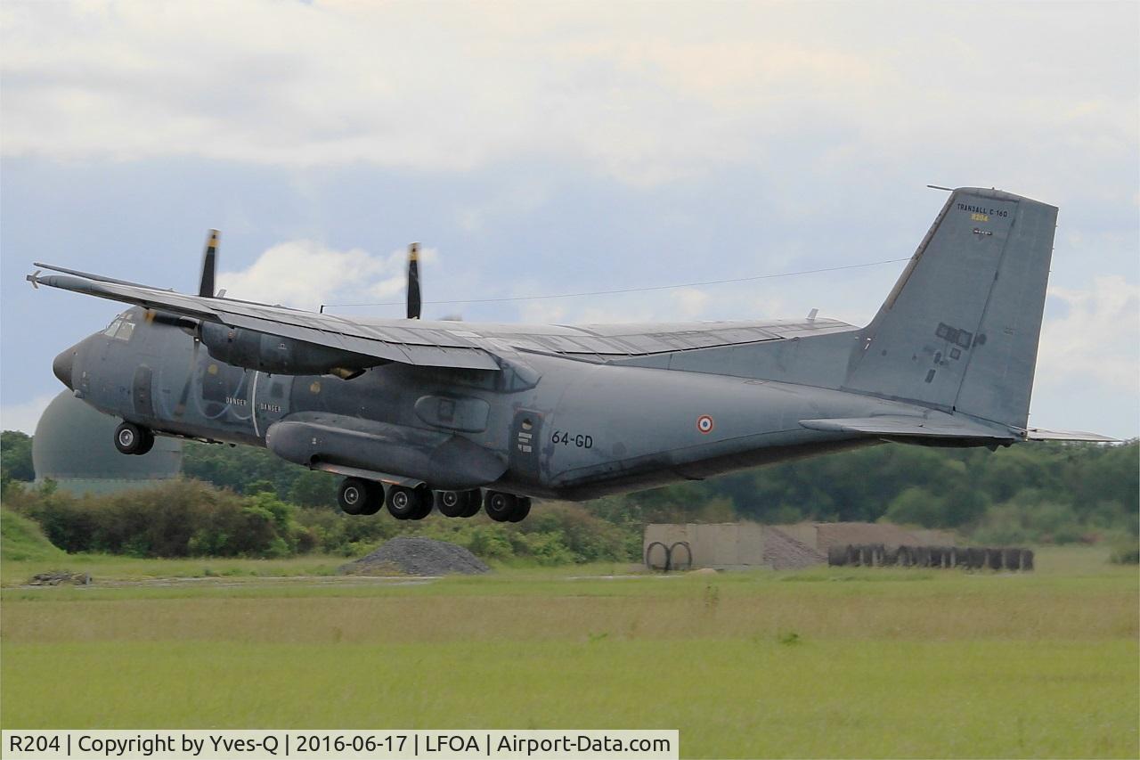 R204, Transall C-160R C/N 204, Transall C-160R, Take off rwy 24, Avord Air Base 702 (LFOA) Open day 2016