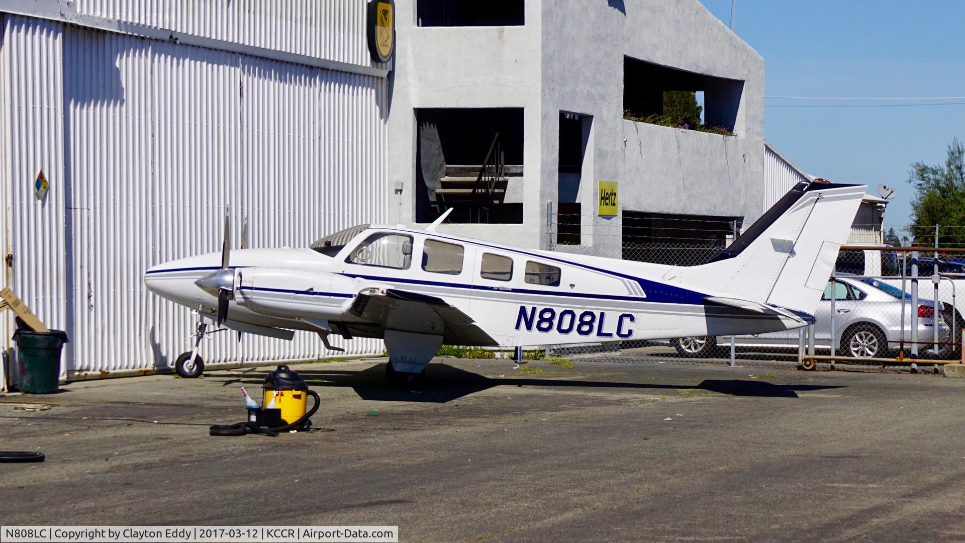 N808LC, 1980 Beech 58P Baron C/N TJ-319, Buchanan Field Concord Airport 2017.