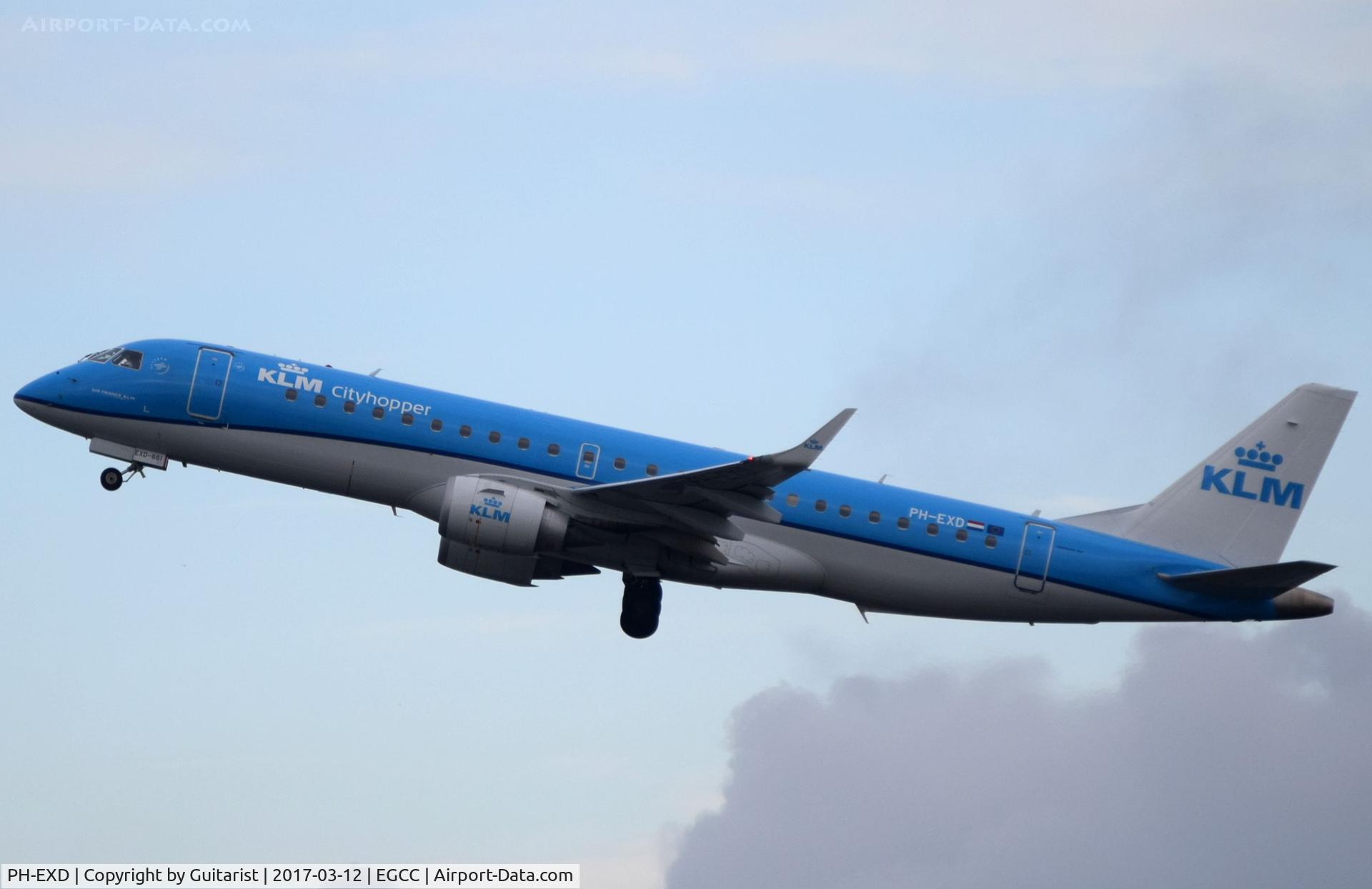 PH-EXD, 2014 Embraer 190LR (ERJ-190-100LR) C/N 19000661, At Manchester