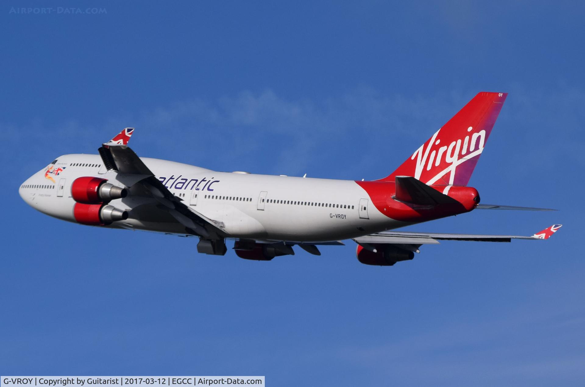G-VROY, 2001 Boeing 747-443 C/N 32340, At Manchester