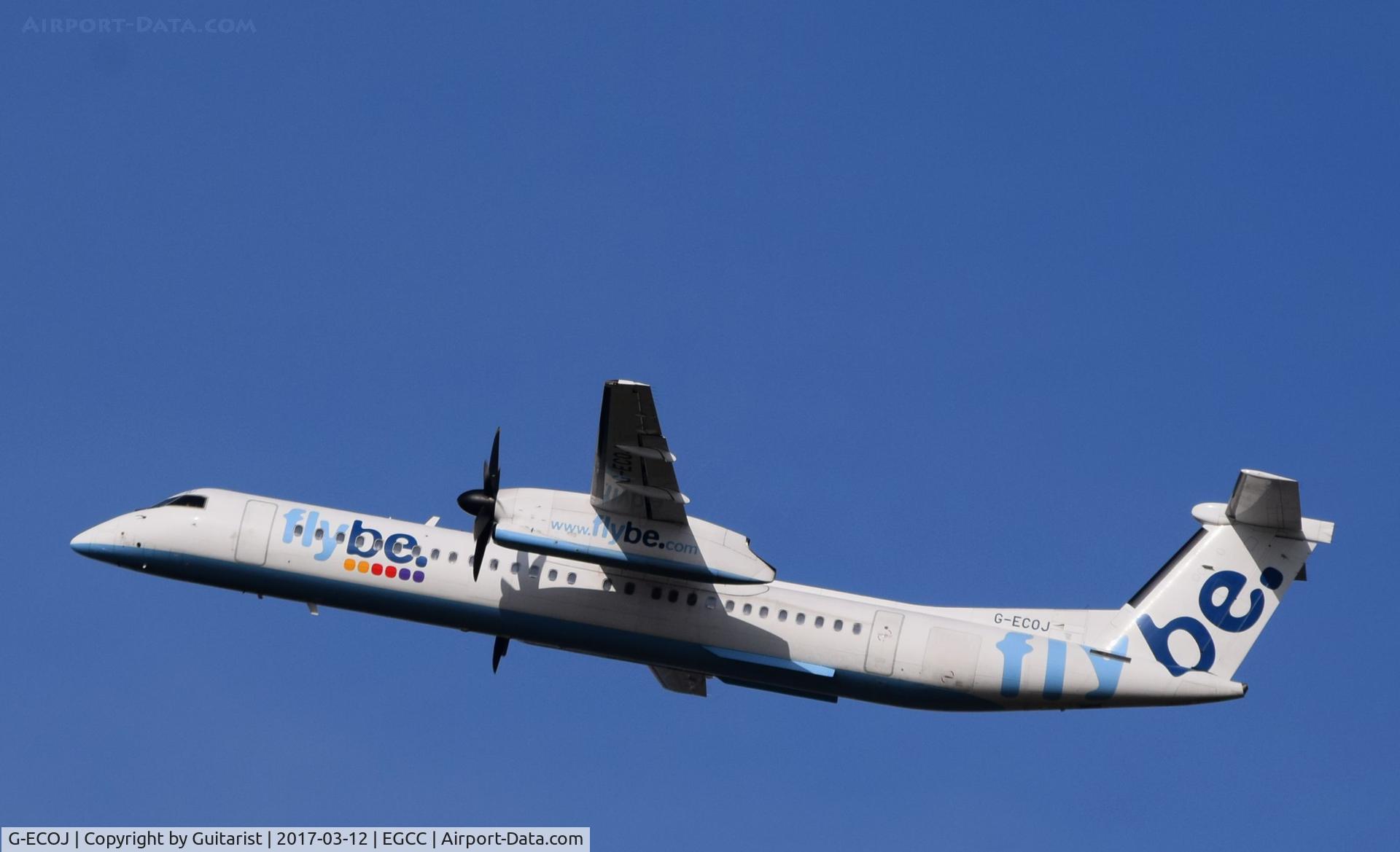 G-ECOJ, 2008 De Havilland Canada DHC-8-402Q Dash 8 C/N 4229, At Manchester