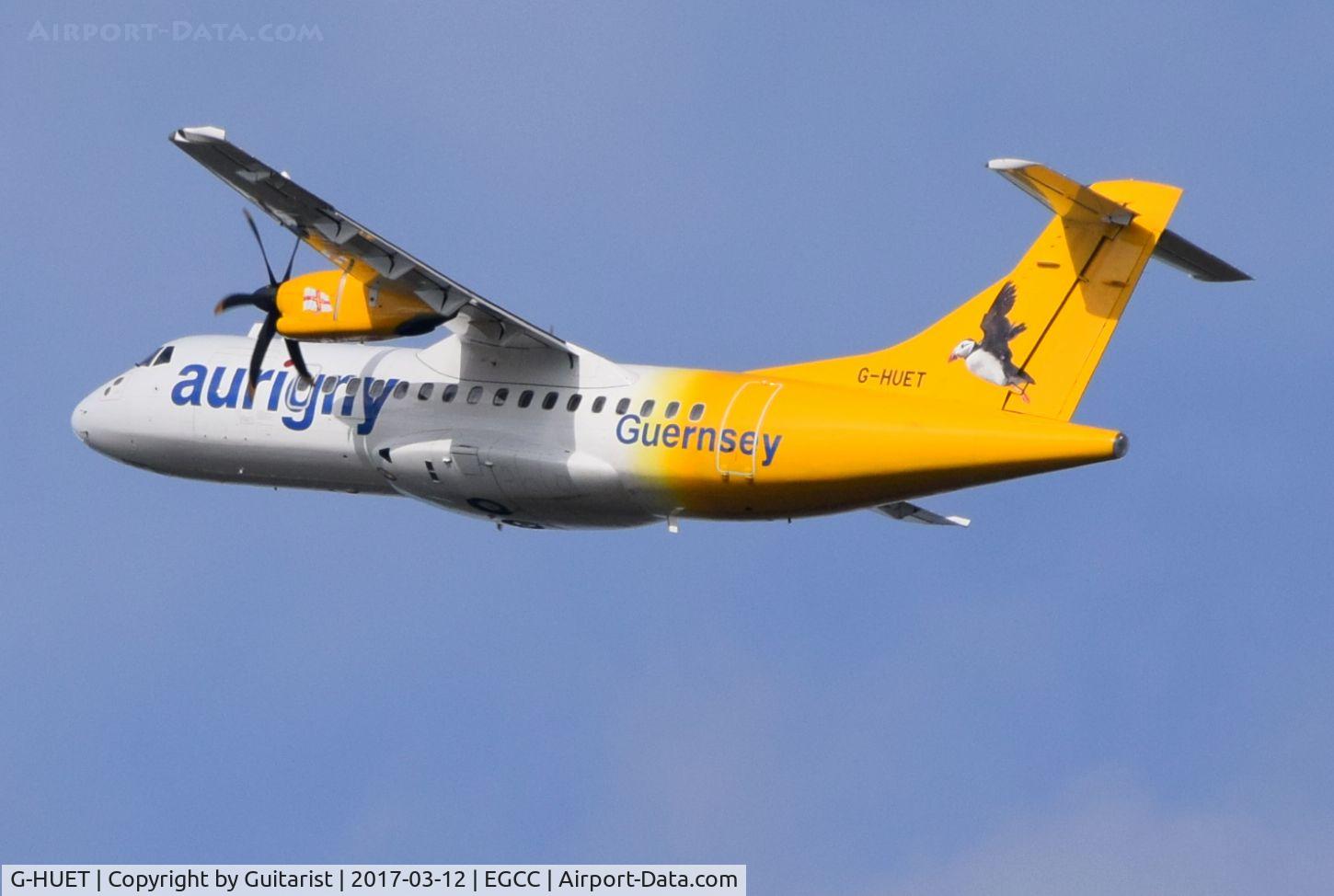 G-HUET, 1999 ATR 42-500 C/N 584, At Manchester