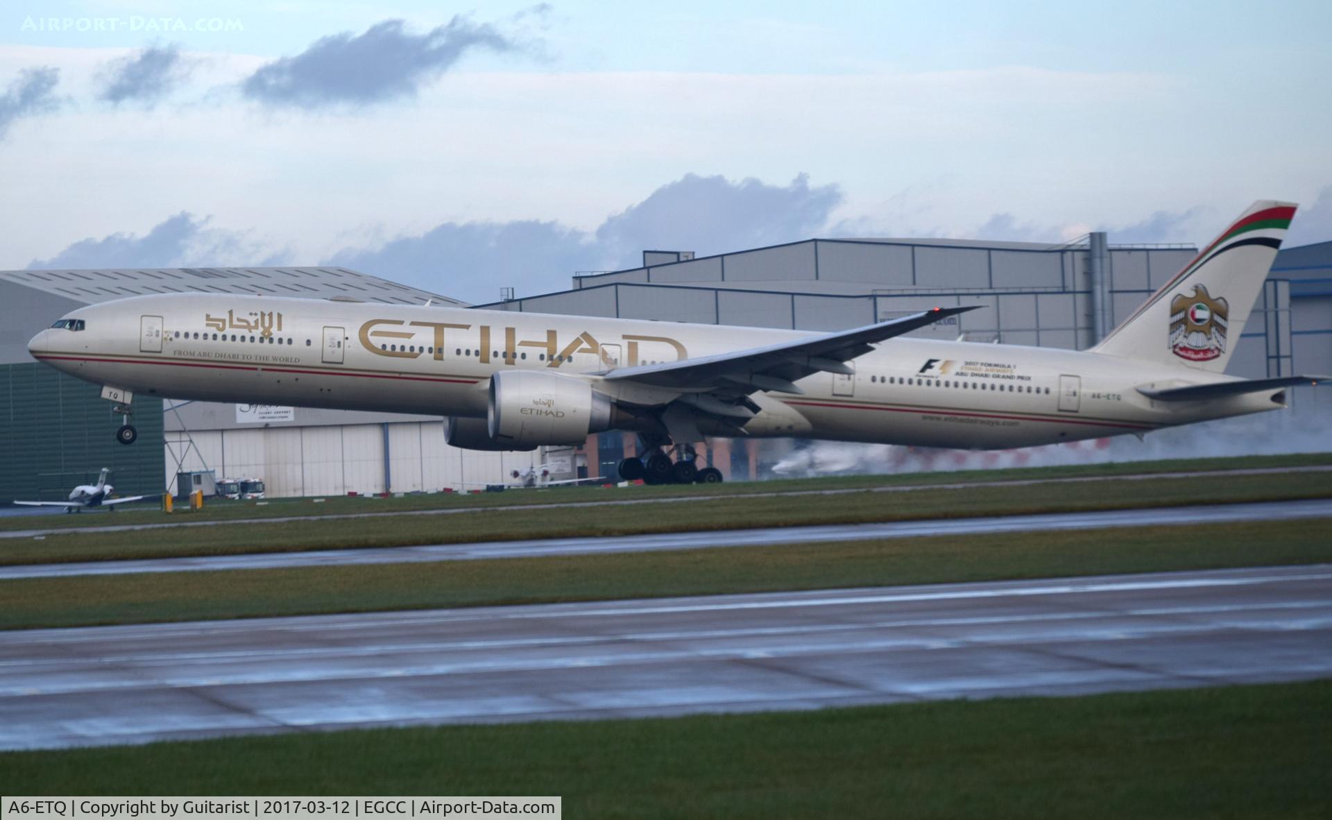 A6-ETQ, 2013 Boeing 777-3FX/ER C/N 41700, At Manchester