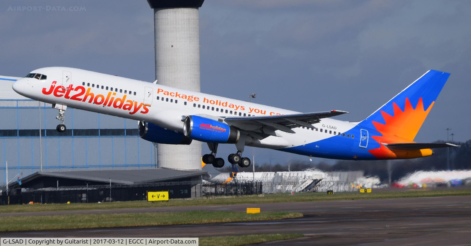 G-LSAD, 1989 Boeing 757-236 C/N 24397, At Manchester