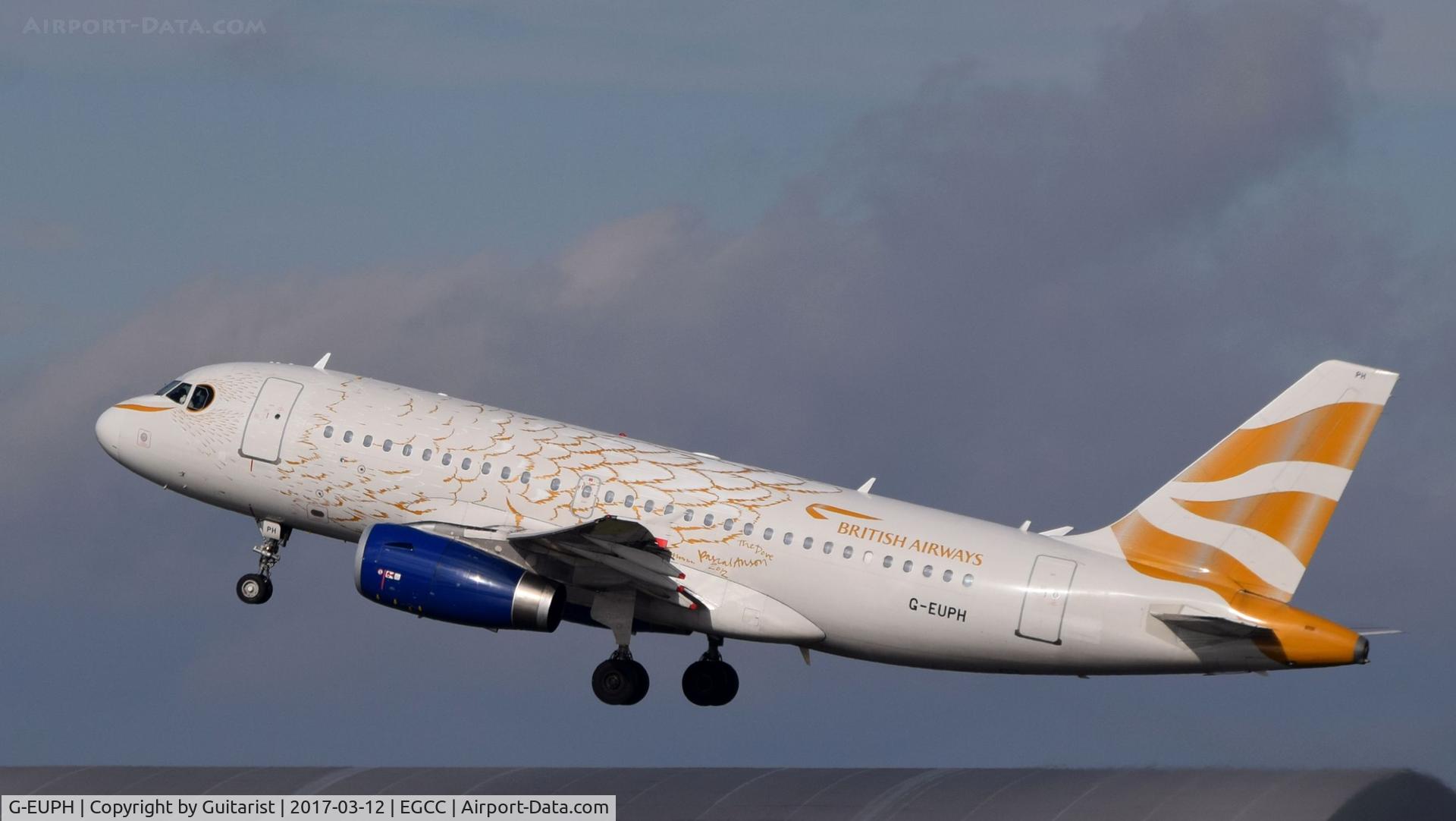 G-EUPH, 2000 Airbus A319-131 C/N 1225, At Manchester