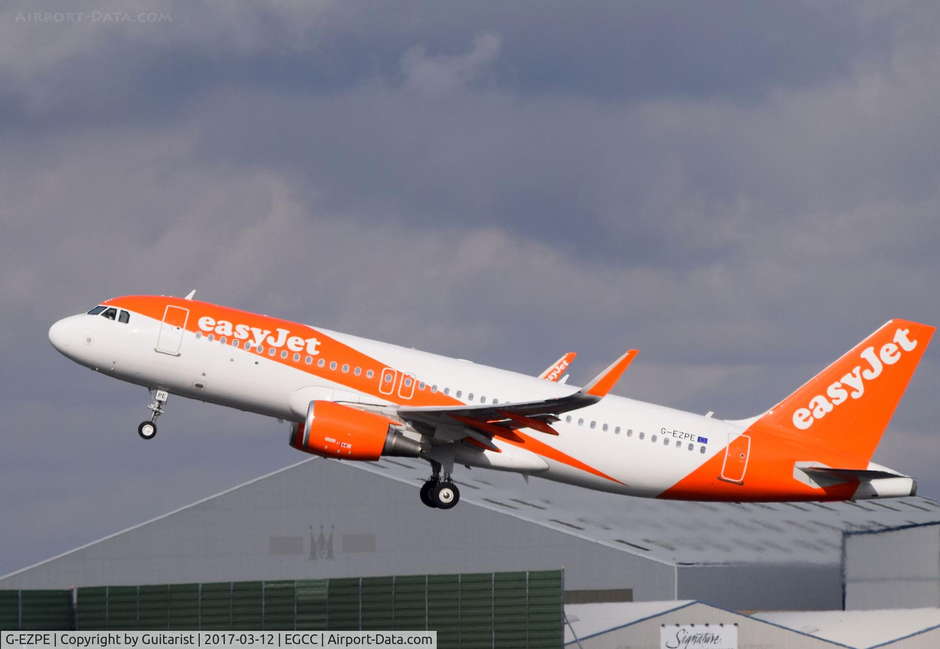 G-EZPE, 2015 Airbus A320-214 C/N 7044, At Manchester