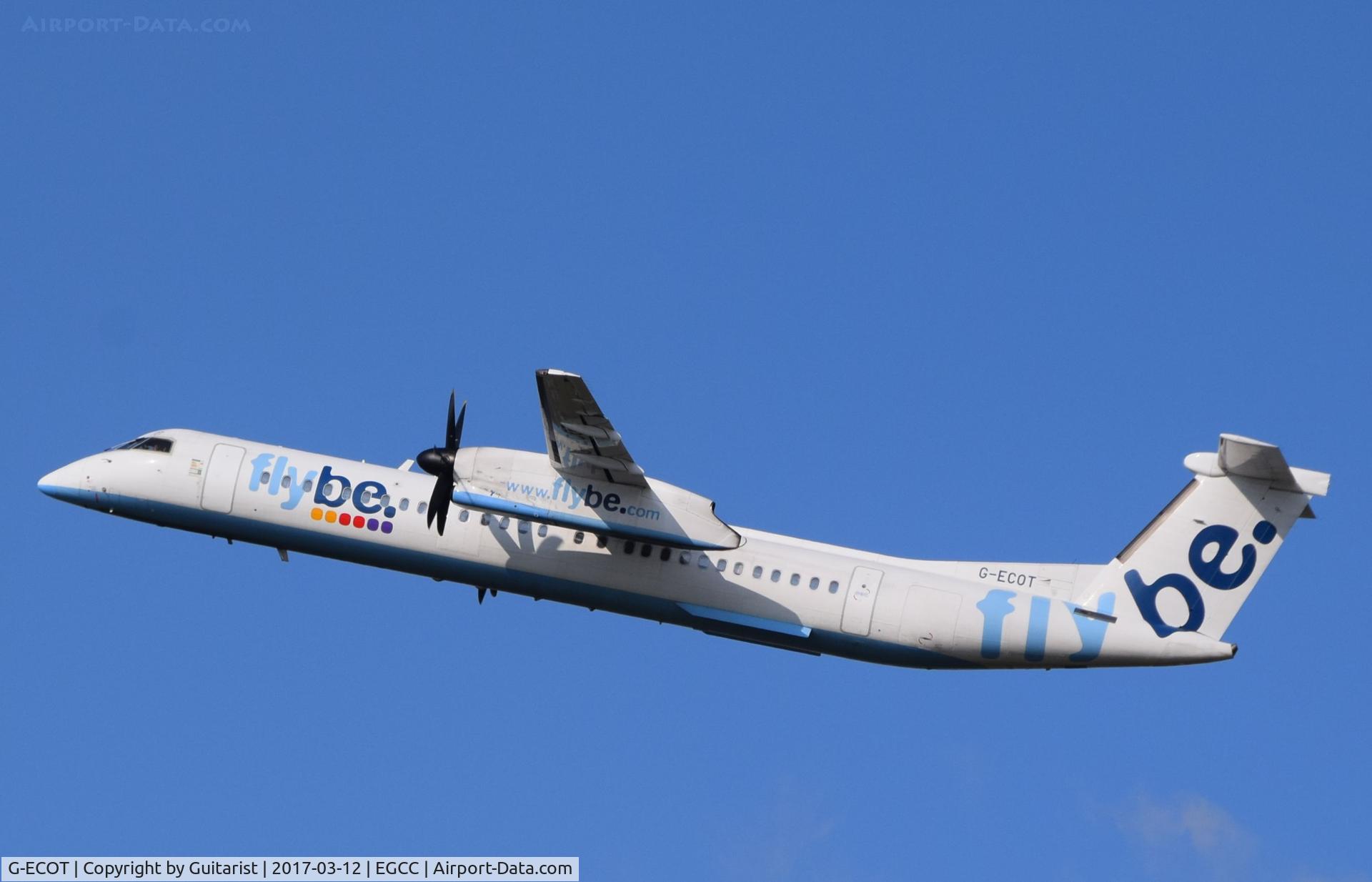 G-ECOT, 2009 De Havilland Canada DHC-8-402Q Dash 8 C/N 4251, At Manchester