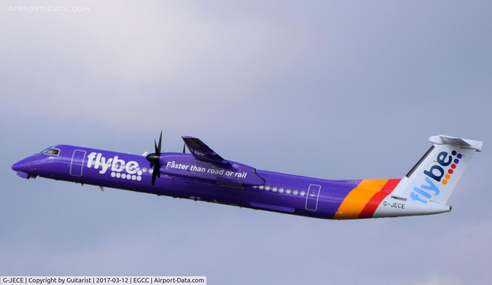 G-JECE, 2004 De Havilland Canada DHC-8-402Q Dash 8 C/N 4094, At Manchester