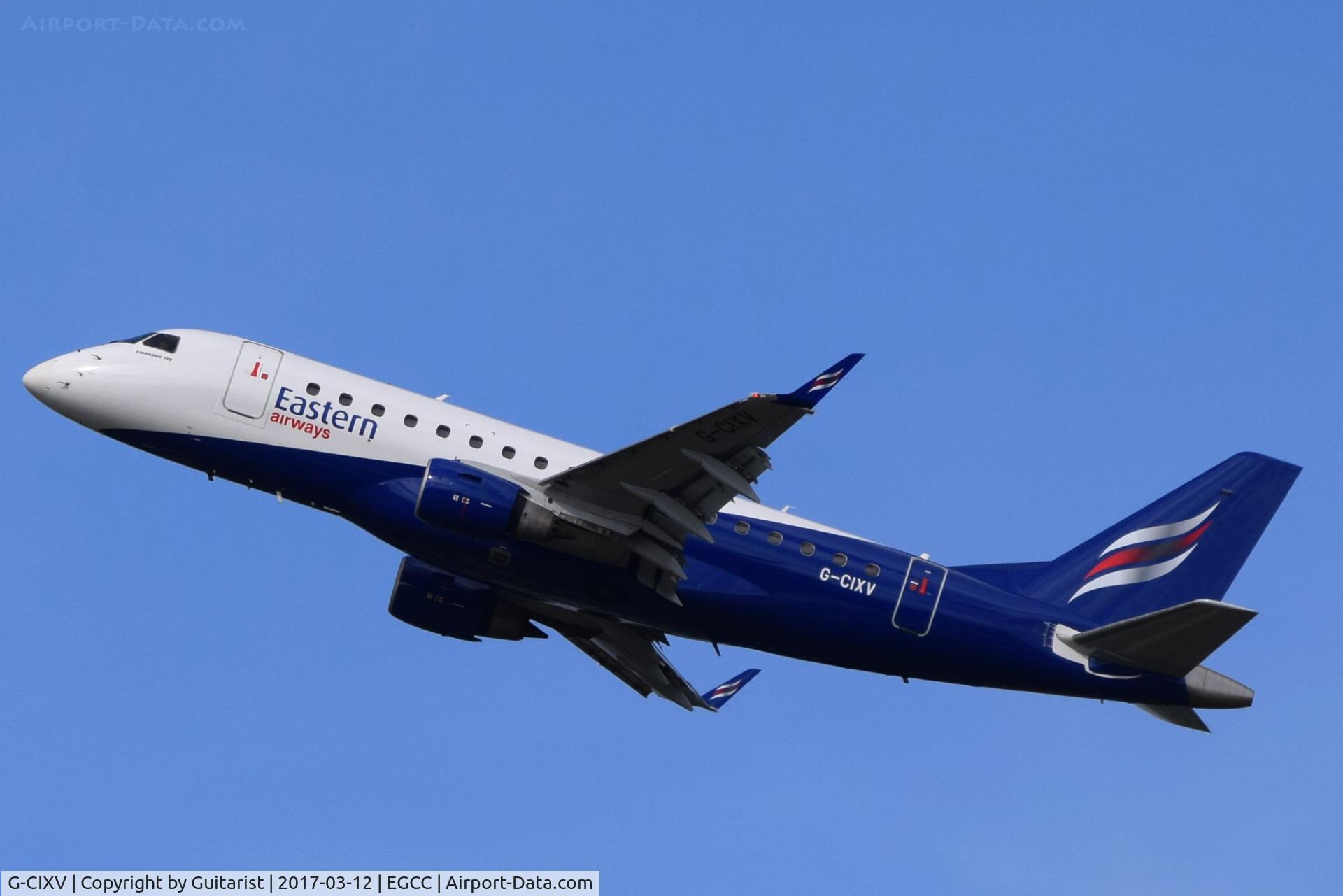G-CIXV, 2005 Embraer 170LR (ERJ-170-100LR) C/N 17000111, At Manchester