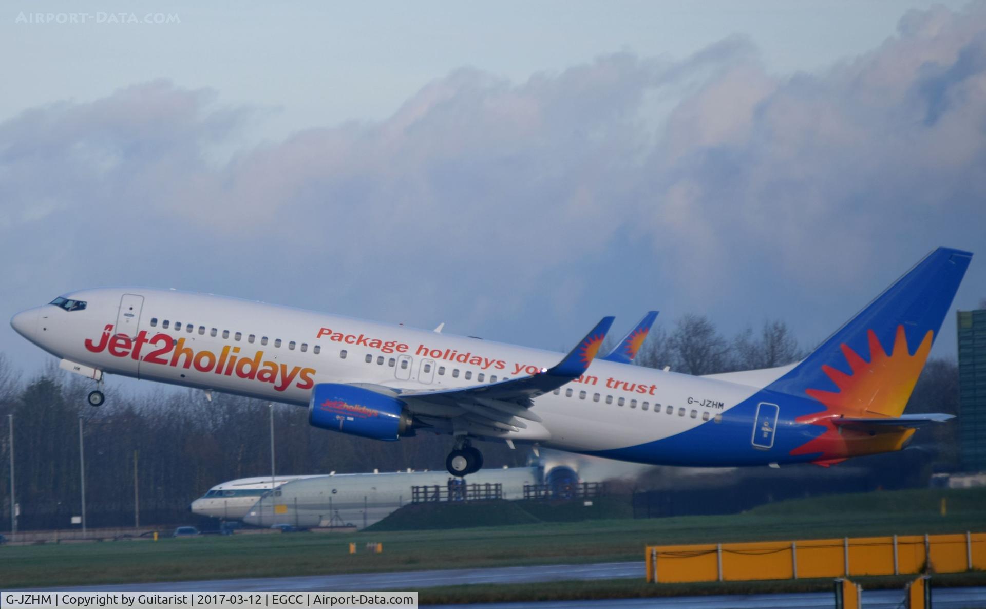 G-JZHM, 2016 Boeing 737-8MG C/N 63570, At Manchester