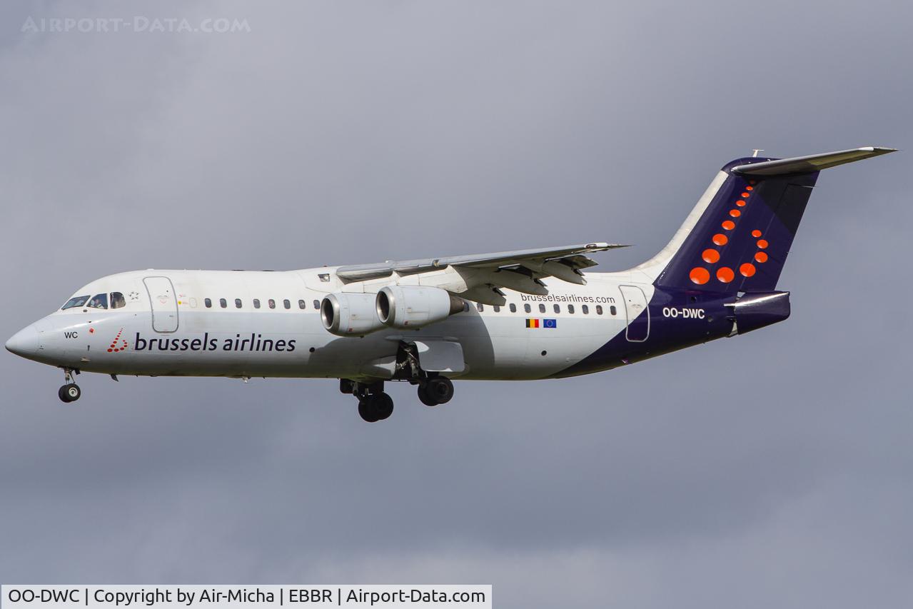 OO-DWC, 1998 British Aerospace Avro 146-RJ100 C/N E3322, Brussels Airlines