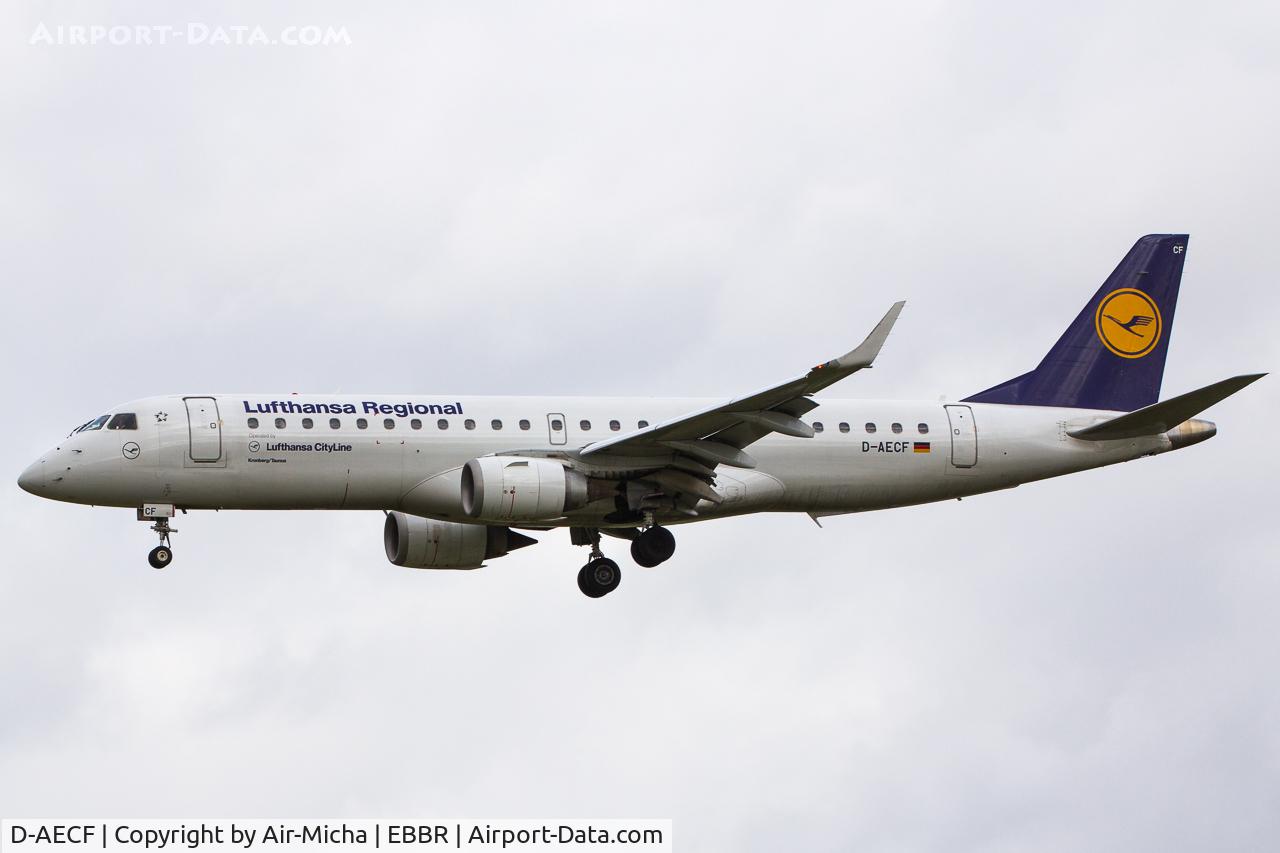 D-AECF, 2010 Embraer 190LR (ERJ-190-100LR) C/N 19000359, Lufthansa CityLine