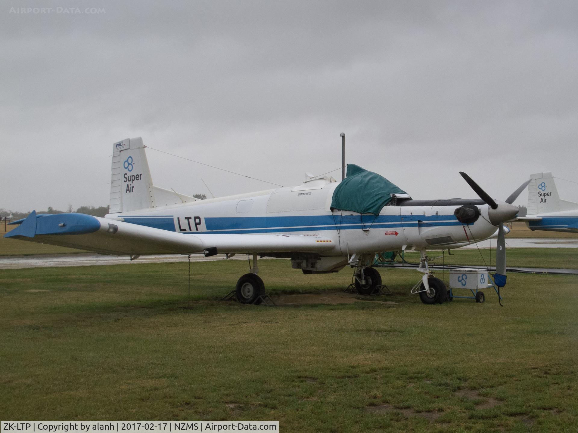 ZK-LTP, Pacific Aerospace Cresco 08-600 C/N 009, Parked in the rain at Masterton