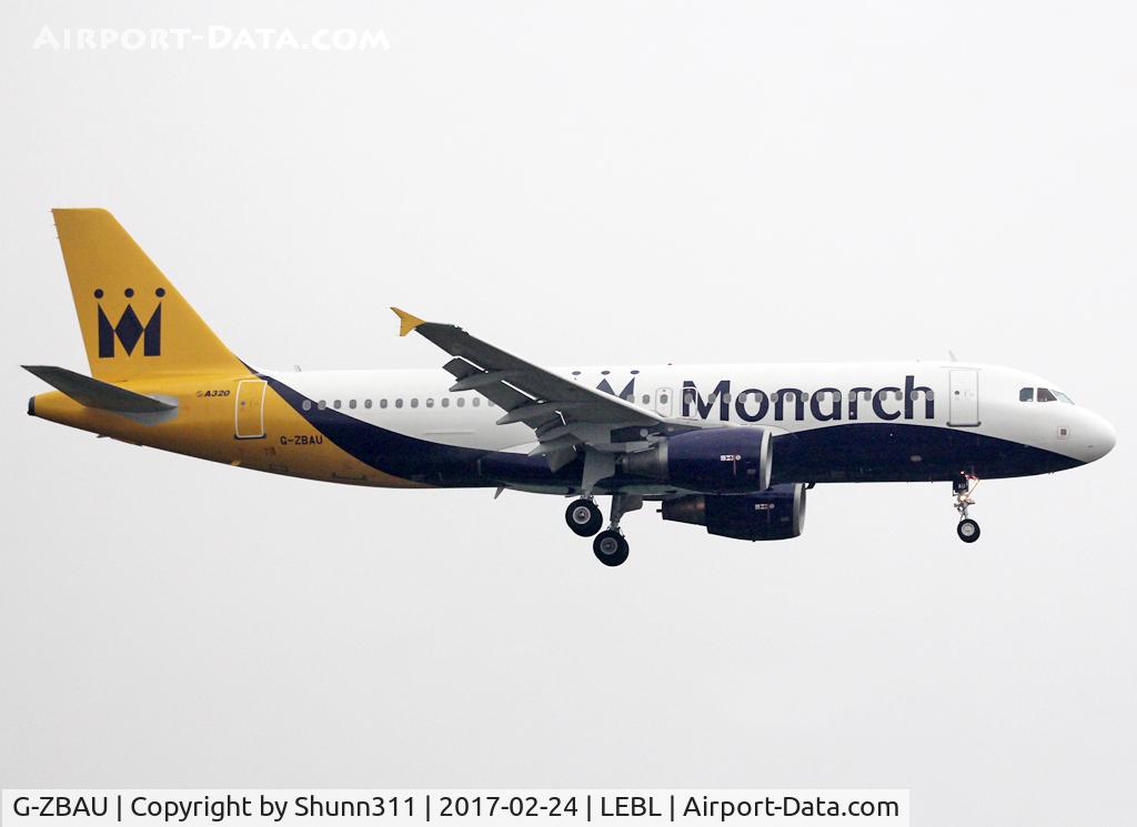 G-ZBAU, 2007 Airbus A320-214 C/N 3293, Landing rwy 25R