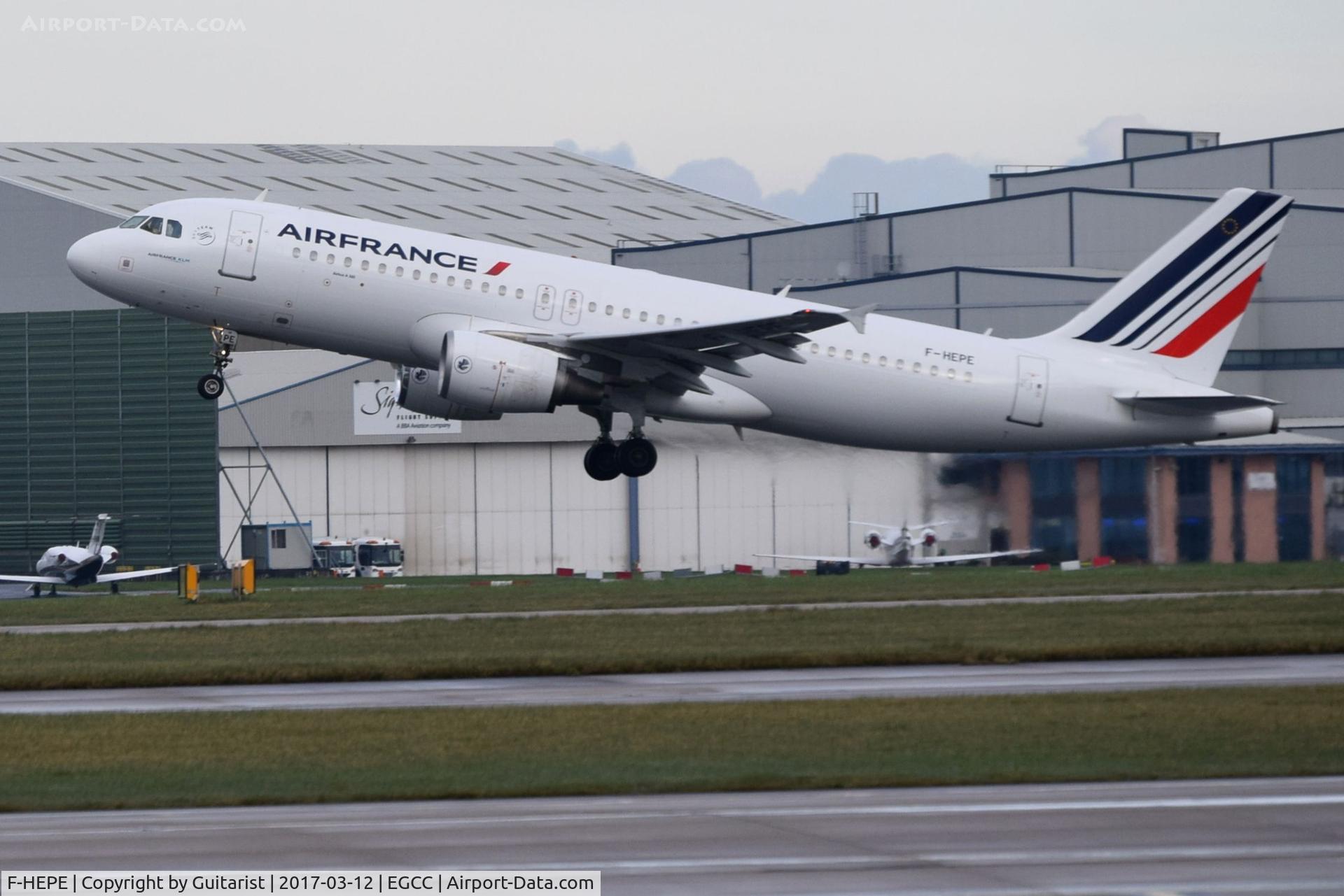F-HEPE, 2010 Airbus A320-214 C/N 4298, At Manchester