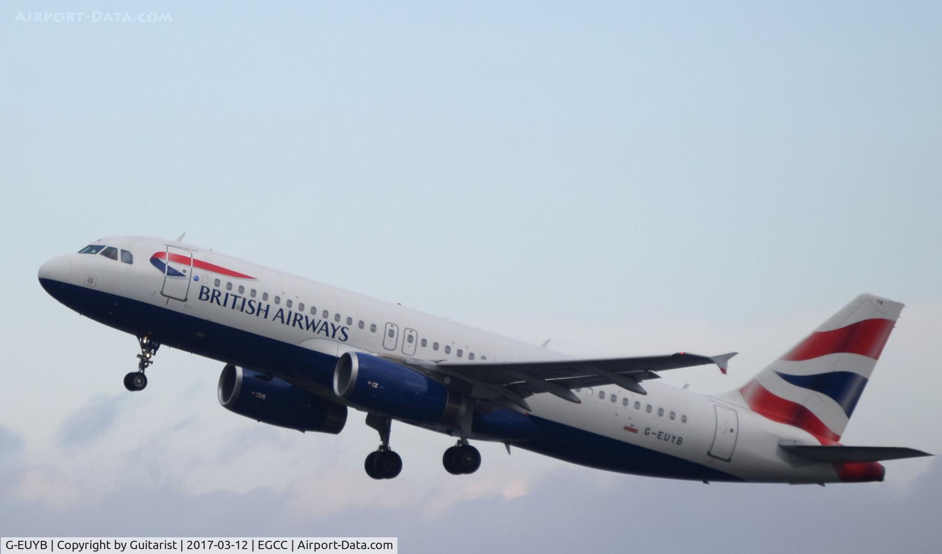 G-EUYB, 2008 Airbus A320-232 C/N 3703, At Manchester