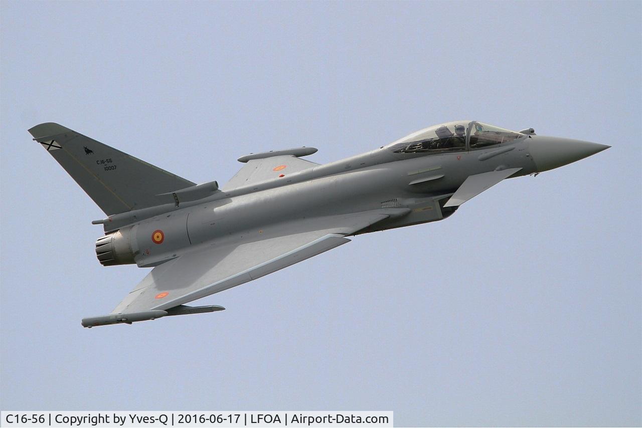 C16-56, Eurofighter EF-2000 Typhoon S C/N SS038, Spanish Air Force Eurofighter EF-2000 Typhoon S,On display, Avord Air Base 702 (LFOA) Open day 2016