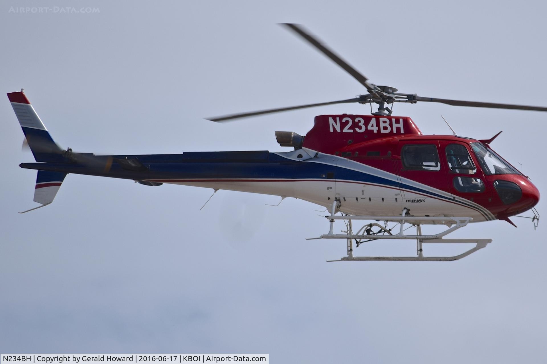 N234BH, 2012 Eurocopter AS-350B-3 Ecureuil Ecureuil C/N 7398, Departing BOI.