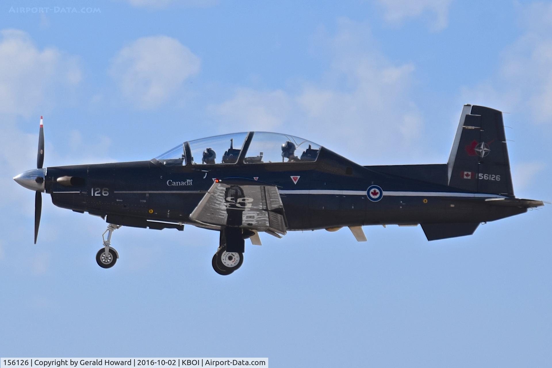 156126, Raytheon CT-156 Harvard II C/N PF-26, Departing RWY 10L. 15 Wing, Moose Jaw, Saskatchewan, Canada.