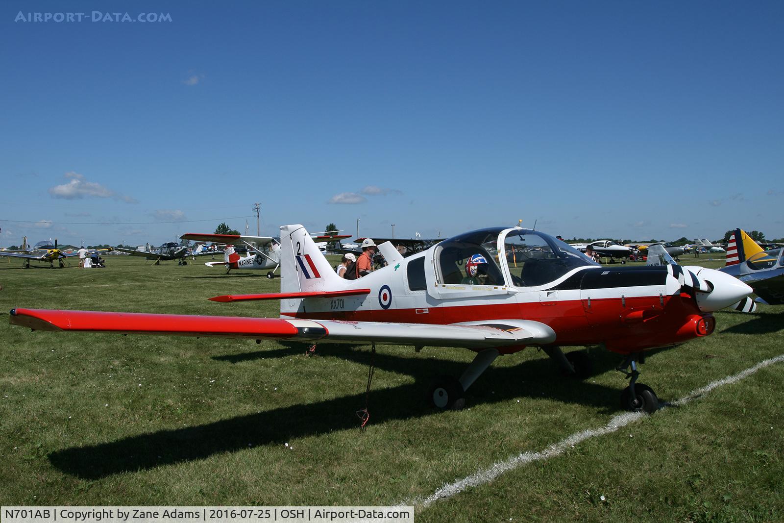 N701AB, 1975 Scottish Aviation Bulldog T.1 C/N BH120/350, At the 2016 EAA Air Venture - Oshkosh Wisconsin