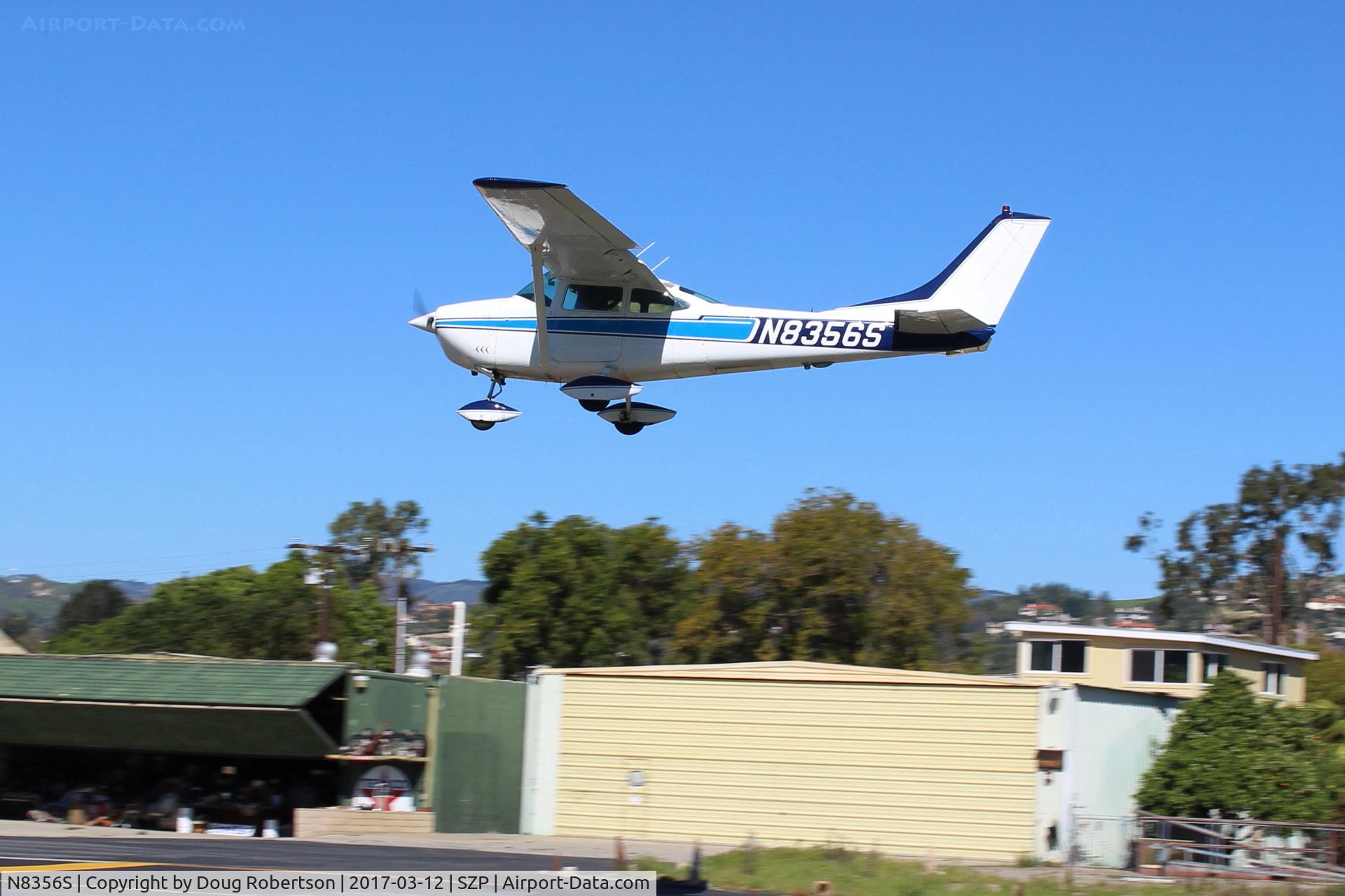 N8356S, 1965 Cessna 182H Skylane C/N 18256456, 1965 Cessna 182H SKYLANE Continental O-470-R 230 Hp, on final Rwy 22