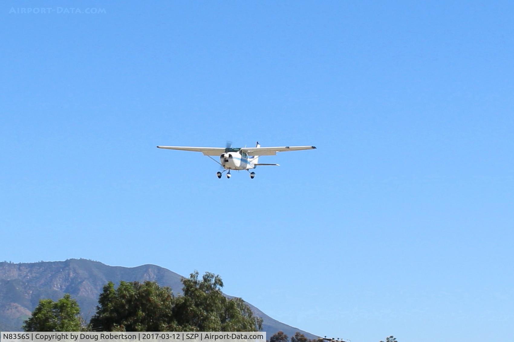 N8356S, 1965 Cessna 182H Skylane C/N 18256456, 1965 Cessna 182H SKYLANE, Continental O-470-R 230 Hp, on final Rwy 22