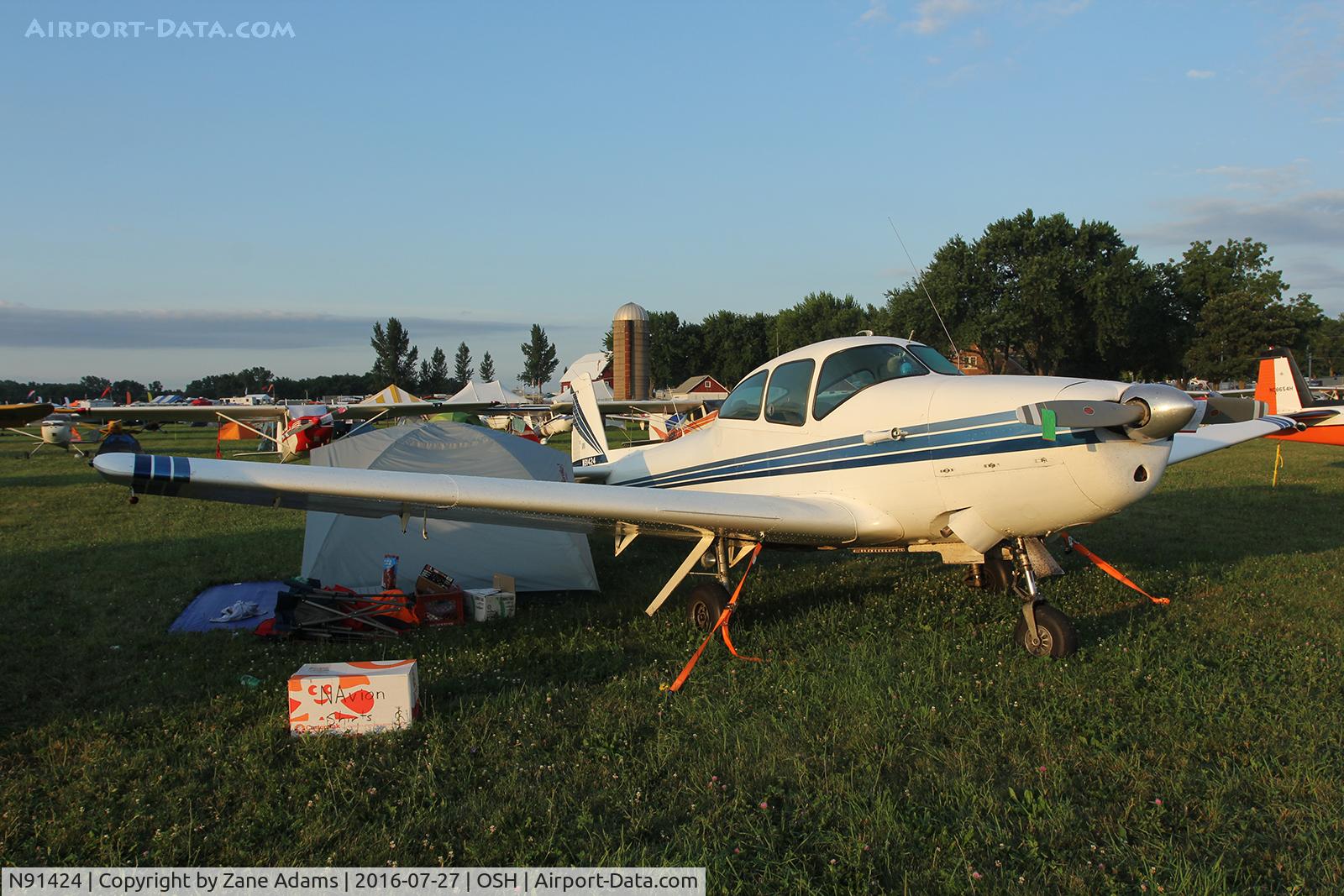 N91424, 1946 North American Navion C/N NAV-4-257, At the 2016 EAA Air Venture - Oshkosh Wisconsin