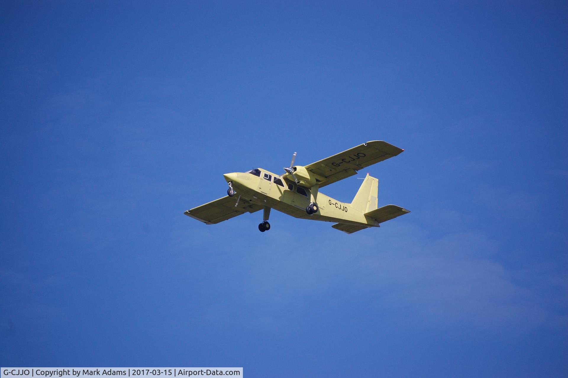 G-CJJO, 2016 Britten-Norman BN-2B-20 Islander C/N 2313, Taking off at Solent Airport, Hampshire, UK