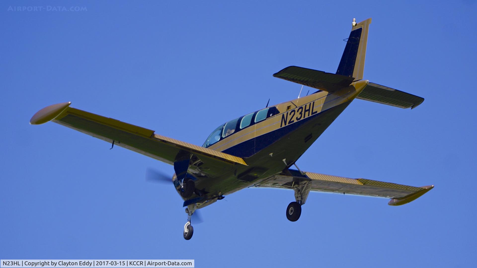 N23HL, 1979 Beech A36 Bonanza 36 C/N E-1509, Buchanan Field Concord California. 2017.